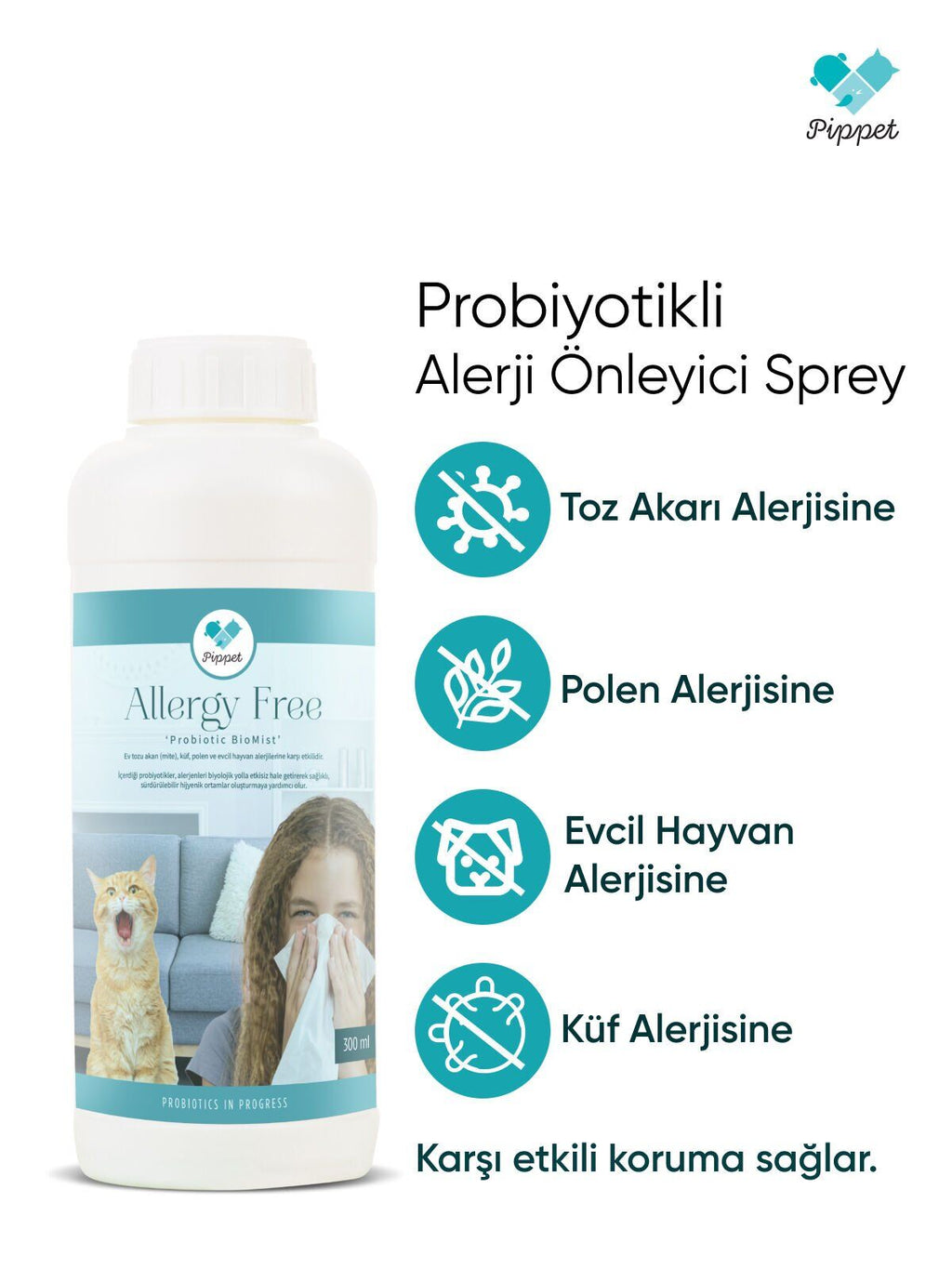 Pippet™ Probiyotikli Alerji Önleyici Ekonomik Paket – 1000 ml + 300 ml
