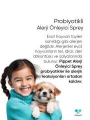 Pippet Probiyotikli Alerji Önleyici Sprey ‘Kedi Köpek Toz Akar’  Kedi alerjisi, köpek alerjisi, toz alerjisi, akar alerjisine doğal çözüm